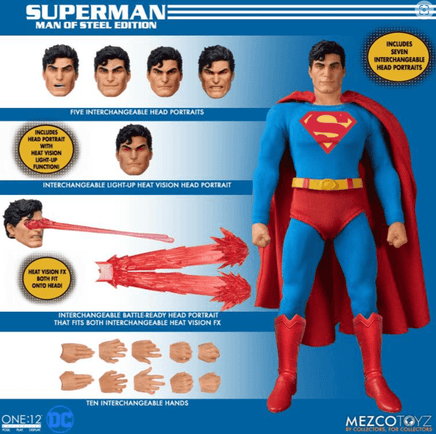 Superman: Man of Steel Edition One: 12 Collective Action Figure/ Mezco - Geekstationcollectibles