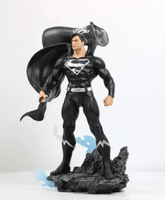 DC Heroes Superman Black and Silver Version 1:8 Scale Statue-Previews Exclusive/ Puearts
