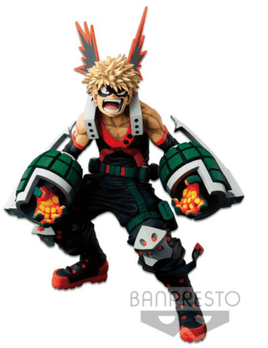 My Hero Academia World Figure Colosseum Academy Katsuki Bakugo Two Dimensions Ver. Super Masters Stars Piece Statue Bye Banpresto - Geekstationcollectibles