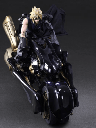 Final Fantasy Vll: Advent Children Cloud Strife Play Arts Kai Action Figure and Fenrir Vehicle Set Bye Square Enix - Geekstationcollectibles