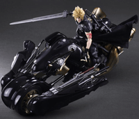 Final Fantasy Vll: Advent Children Cloud Strife Play Arts Kai Action Figure and Fenrir Vehicle Set Bye Square Enix - Geekstationcollectibles