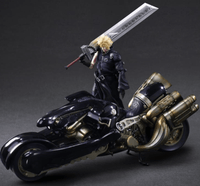 Final Fantasy Vll: Advent Children Cloud Strife Play Arts Kai Action Figure and Fenrir Vehicle Set Bye Square Enix - Geekstationcollectibles