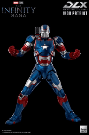 Avengers: Infinity Saga Iron Patriot DLX 1:12 Scale Action Figure by Threezero - Geekstationcollectibles
