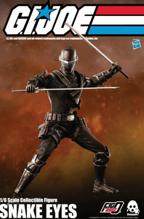 G.I. Joe Snake Eyes 1:6 Scale Action Figure Bye Threezero - Geekstationcollectibles