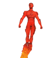 Marvel Premier Collection Human Torch Statue/ Diamond Select - Geekstationcollectibles